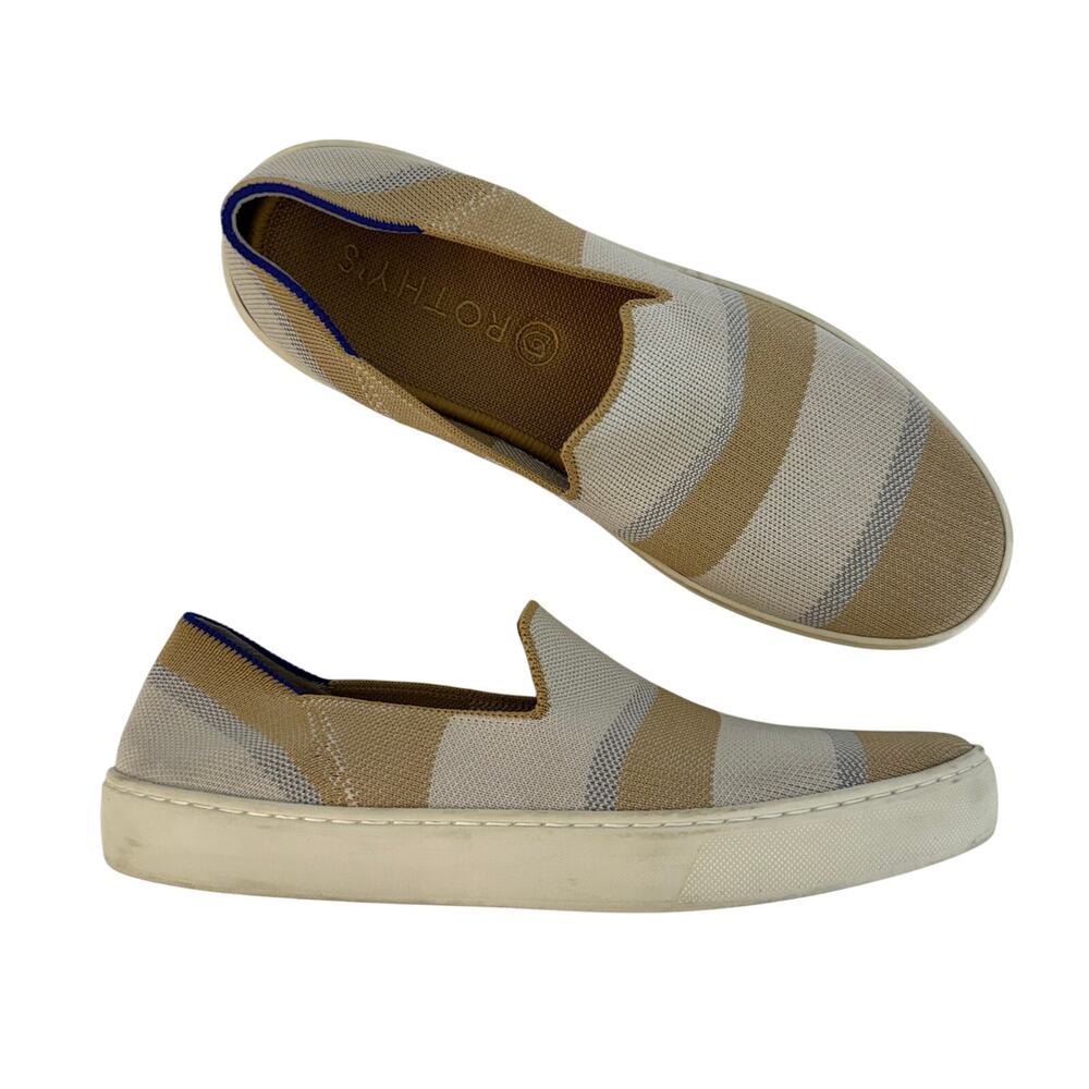 Rothy's The Birch Stripe Slip-On Loafers Shoes Casual Comfort Sneakers Size 9
